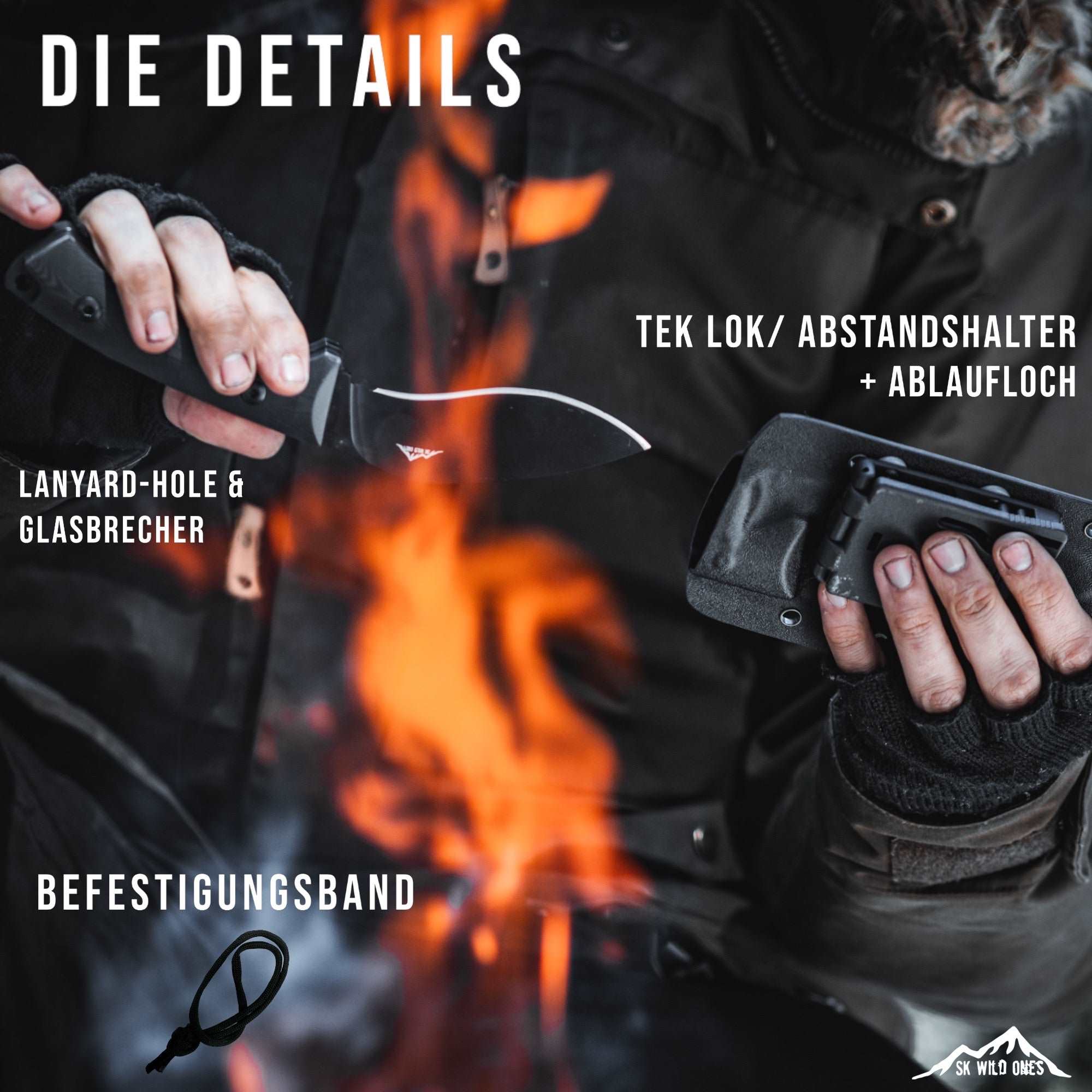 Bushcraft Messer Kukri | Jagdmesser | SK Wild Ones