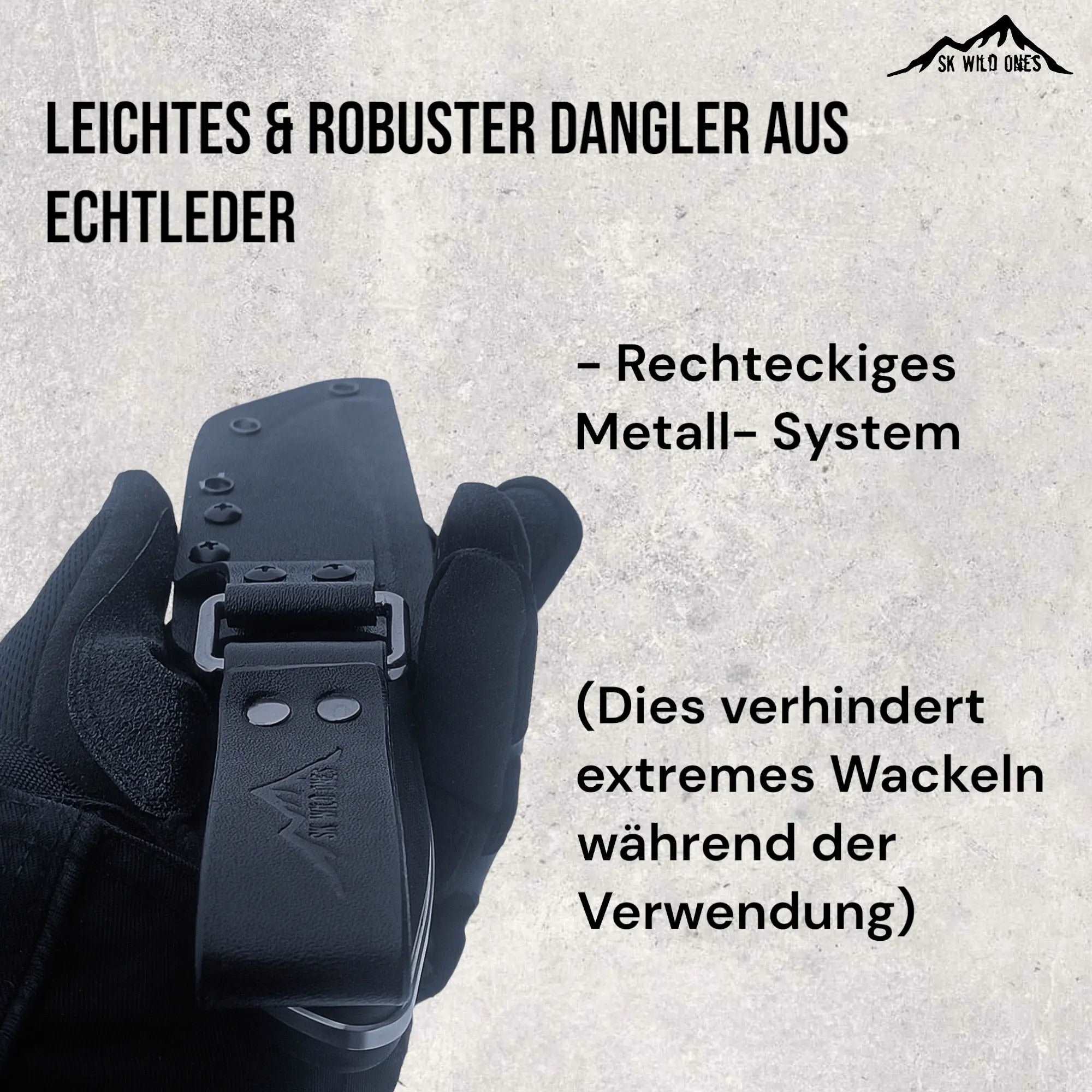 Dangler Echtleder | Messer Befestigung | SK Wild Ones