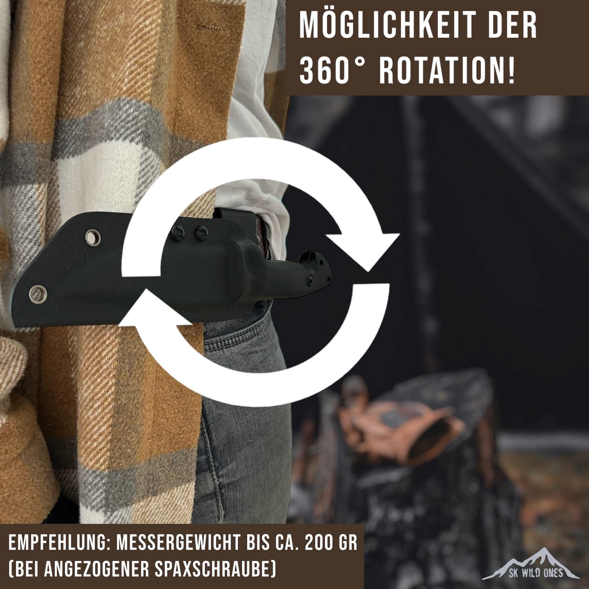 Bester Schwarzer Tek Lok | 360 Grad Tek Lok | SK Wild Ones