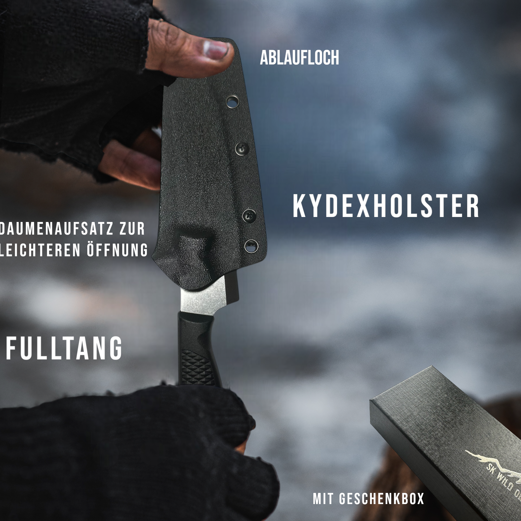 Outdoor Küchenmesser - Andhri Braun/Schwarz