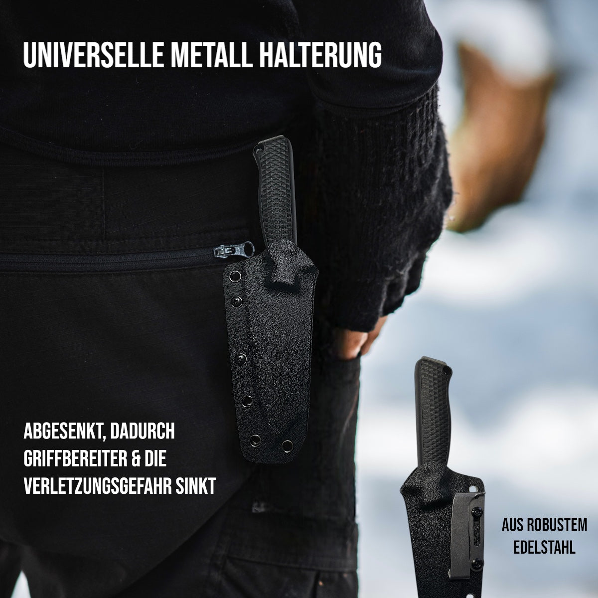 Outdoor Küchenmesser - Andhri Braun/Schwarz