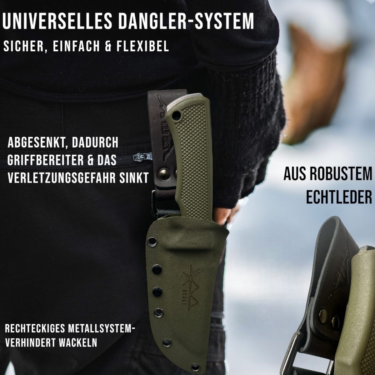 Jagdmesser mit Messerhalterung | Jagdmesser | SK Wild Ones