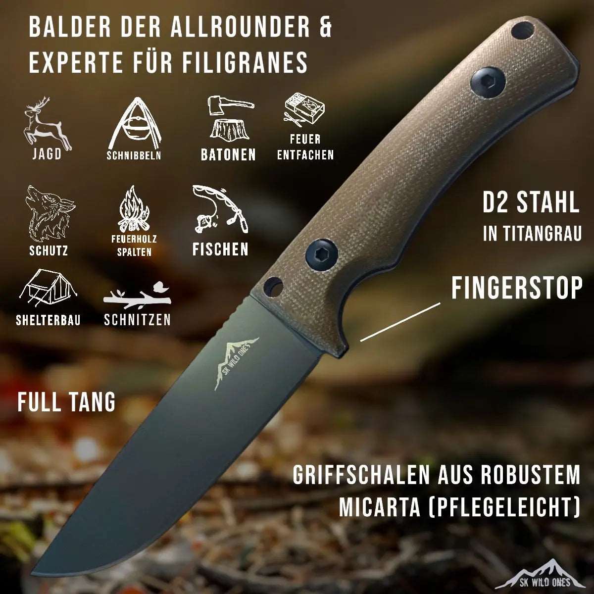 Outdoormesser Balder | Messer Balder | SK Wild Ones