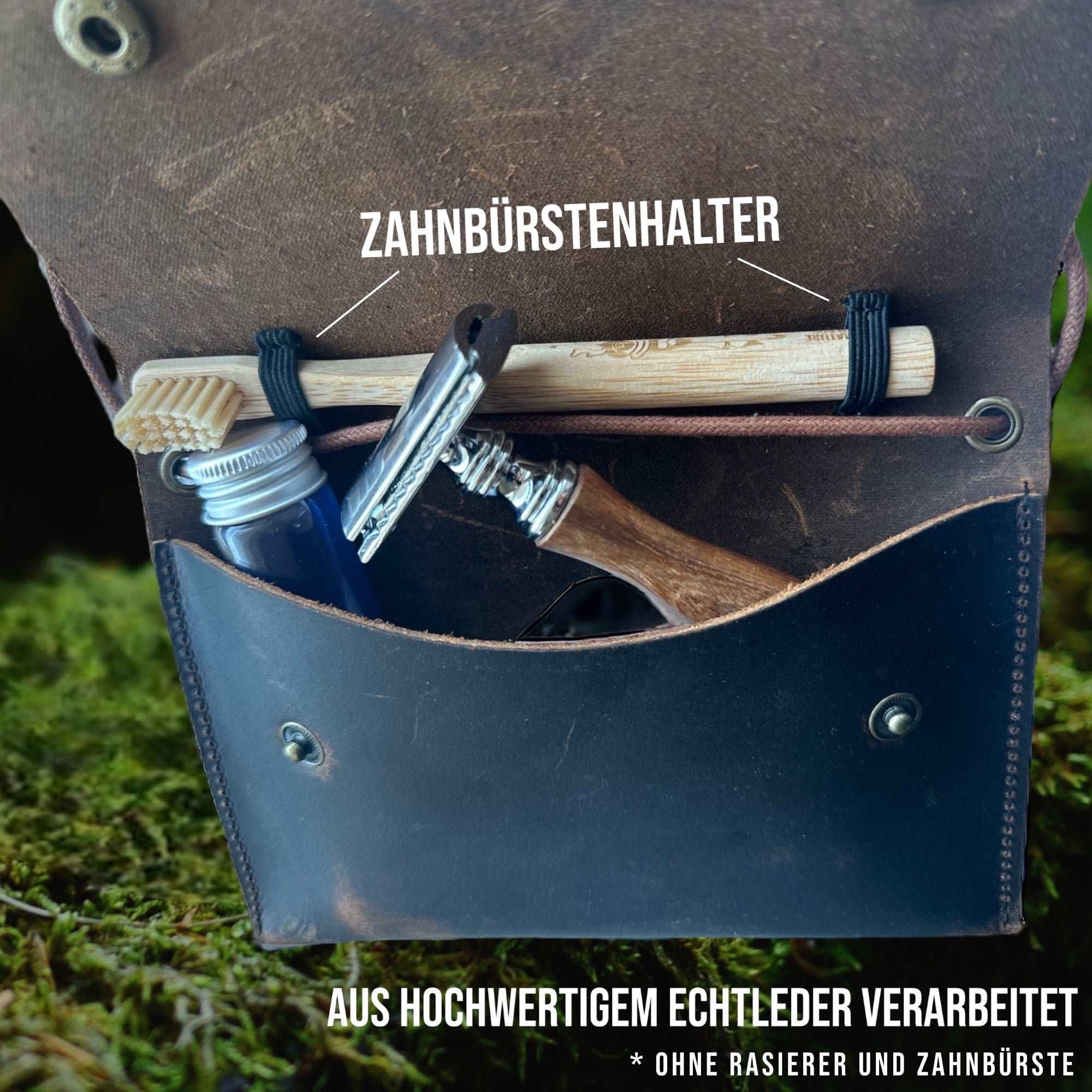 Outdoor Ledertasche | Zunderbeutel Ledertasche | SK Wild Ones