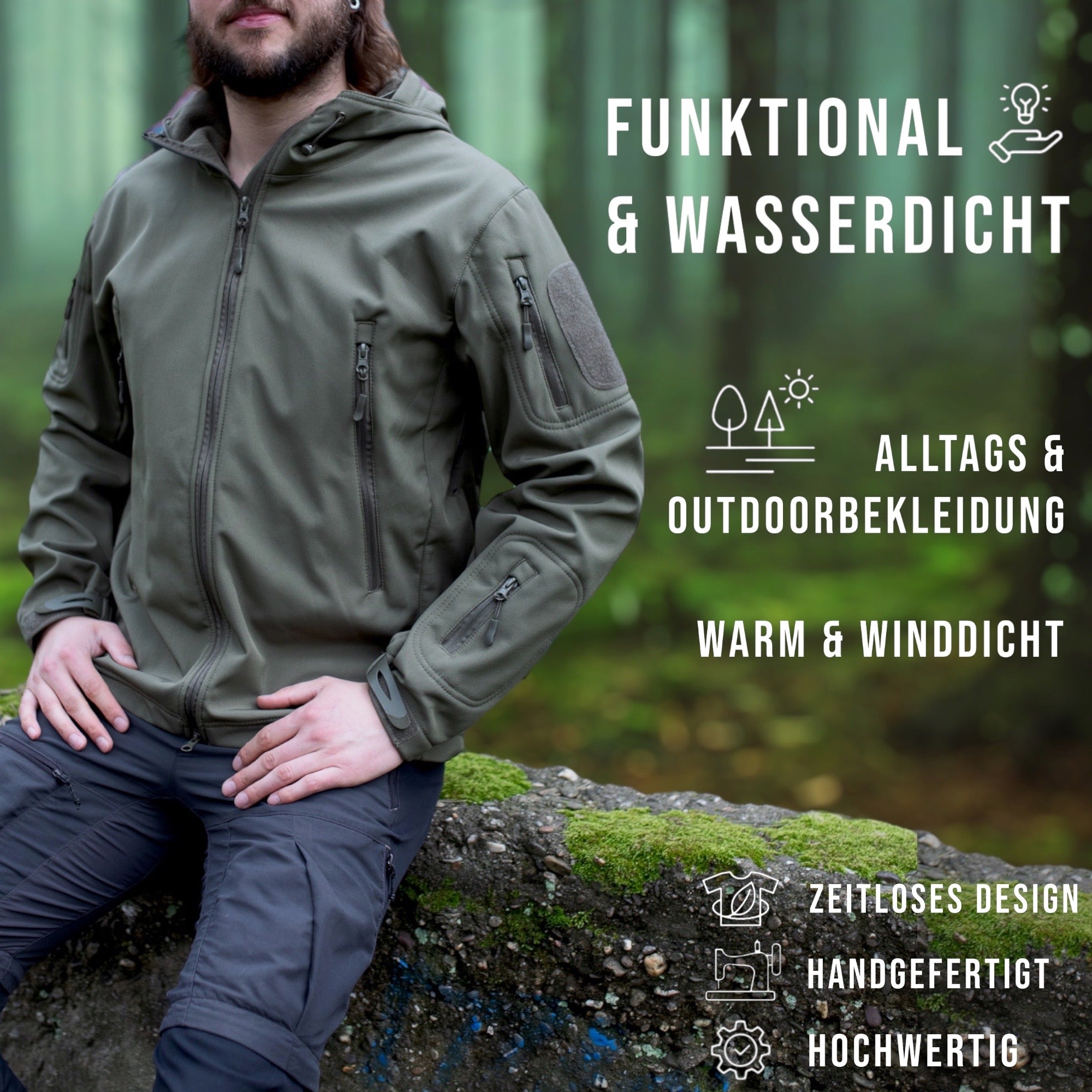 Herren Fleecejacken Outdoor | Hochwertige Fleecejacke | SK Wild Ones