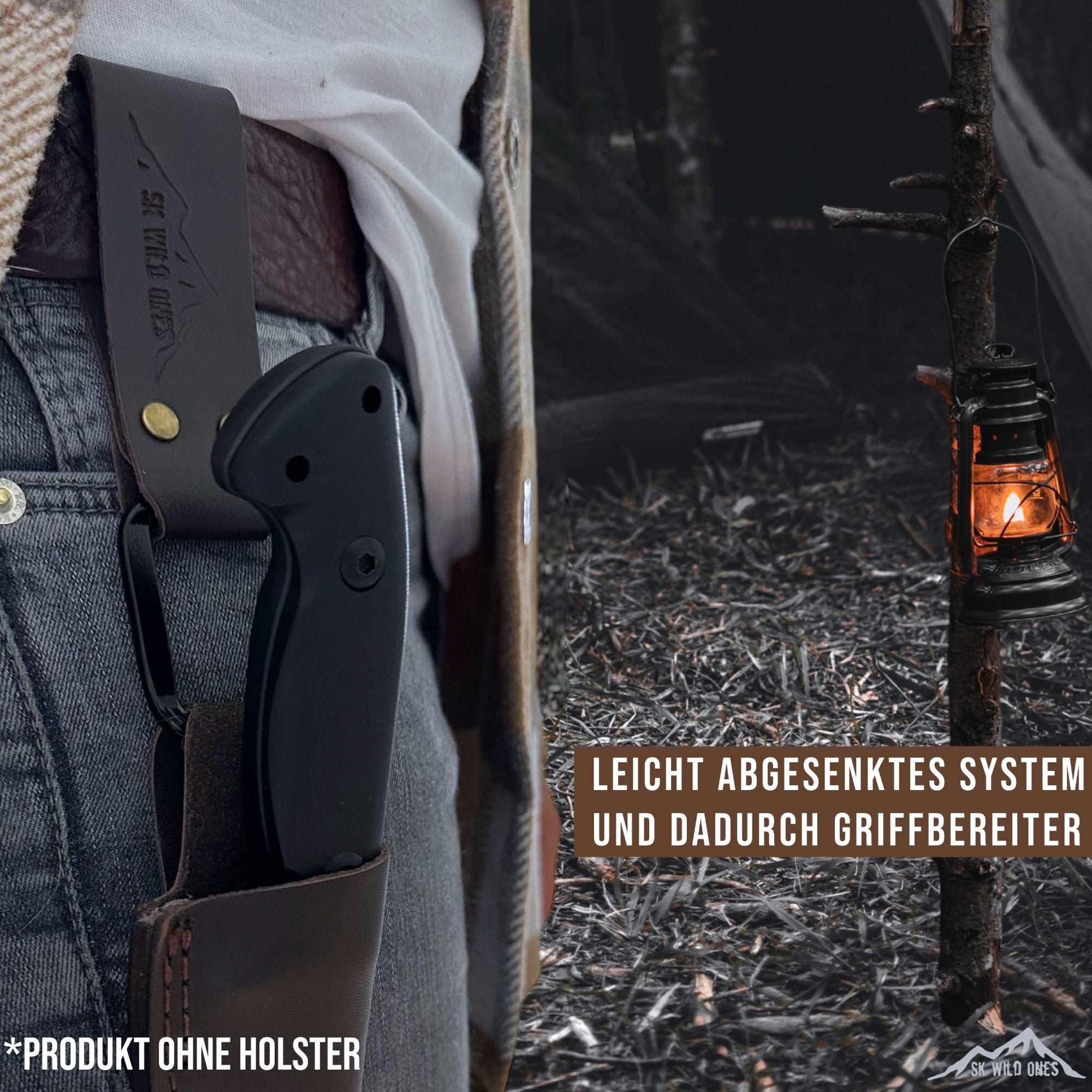 Echtleder Holster | Messer Befestigung | SK Wild Ones