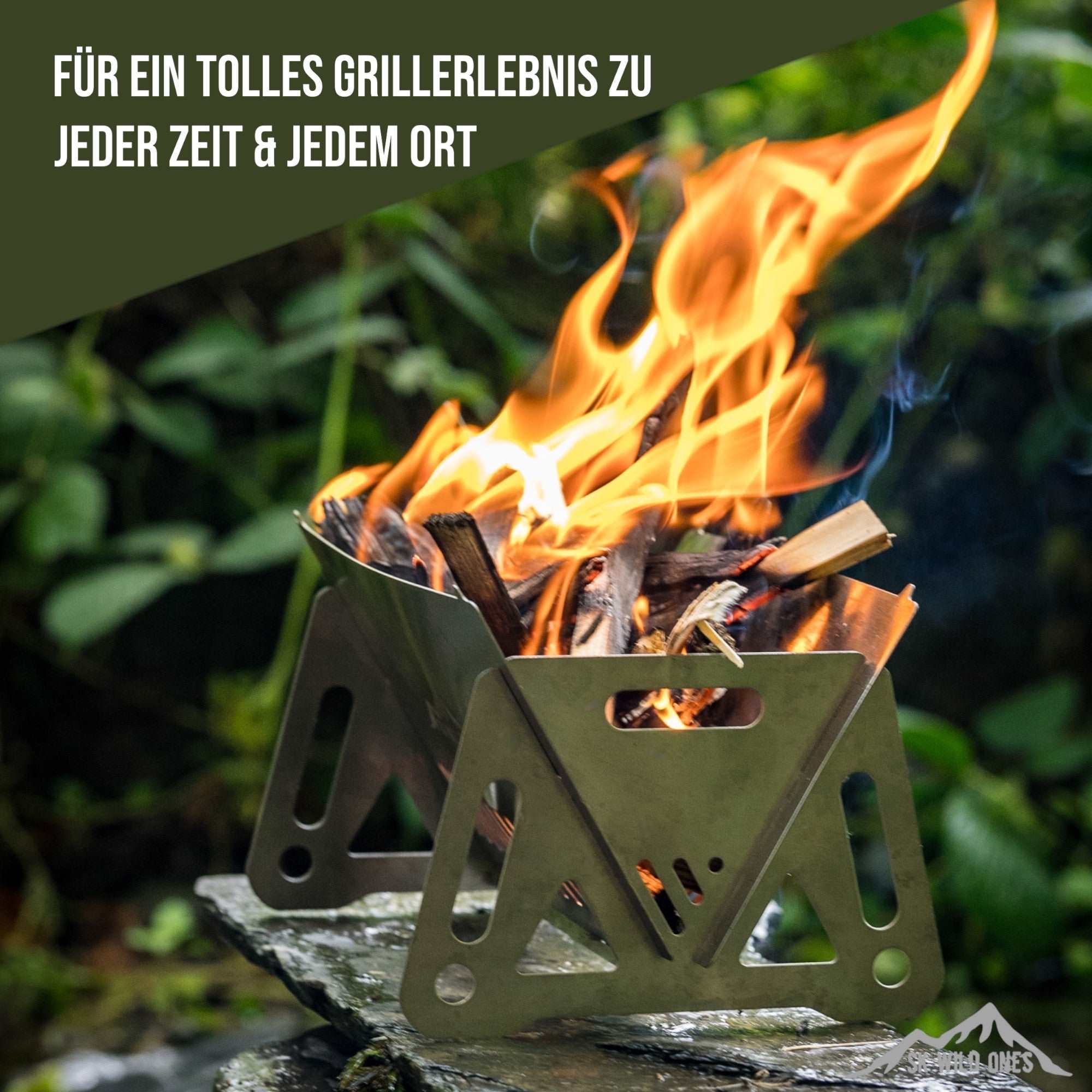 Faltbarer Barbecue Camping Grill | Outdoor Ausrüstung | SK Wild Ones