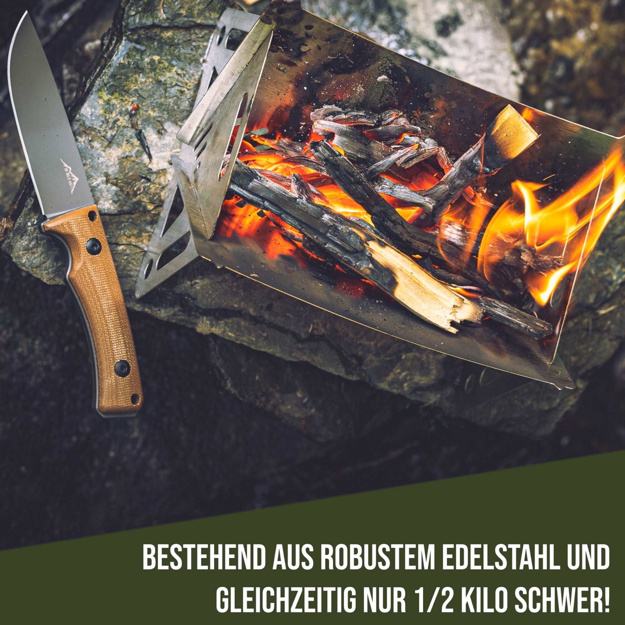 Faltbarer Barbecue Camping Grill | Outdoor Ausrüstung | SK Wild Ones